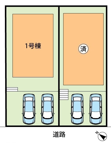 枚方市山之上西町　1号地 区画図