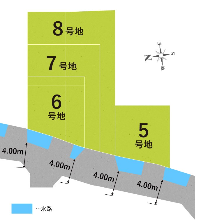 京都市左京区修学院水上田町　第1-2期　5号地 区画図
