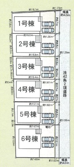 和歌山市有本　第4期　6号地  区画図
