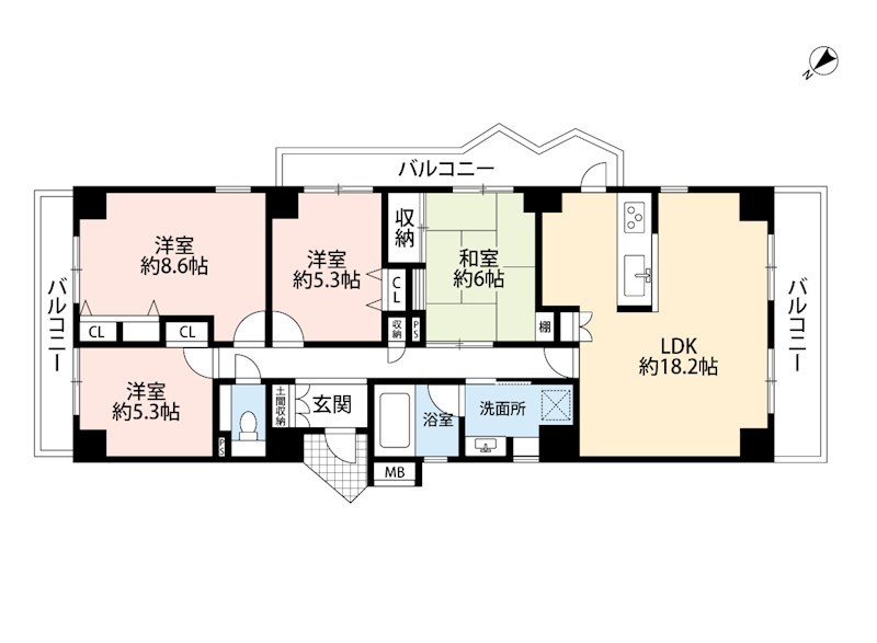 コモンシティ星田ヴェルデヒルズ５番館 間取図・土地図