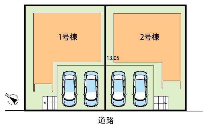 加古川市野口町北野　第12期　2号地  区画図