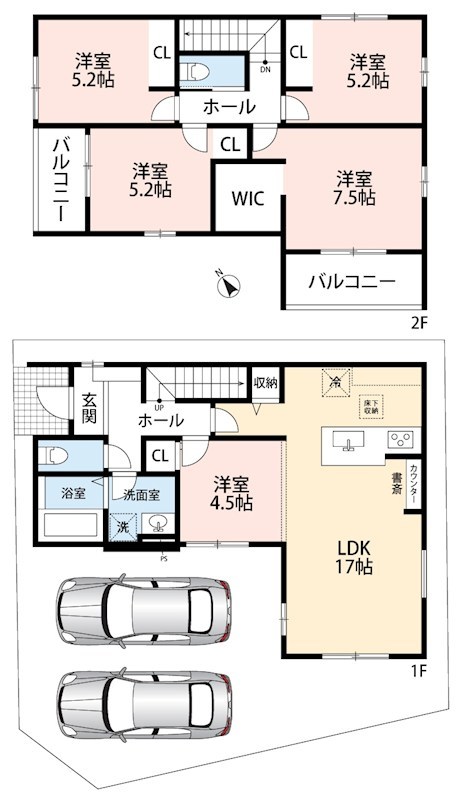 加古川市野口町北野　第13期　 間取図・土地図