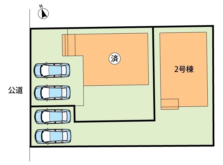 一宮市萩原町萩原下町　第3期　2号地 区画図