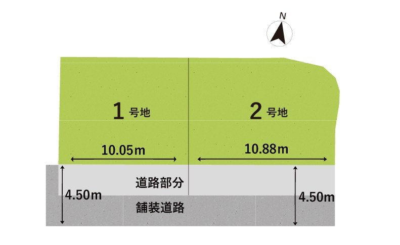 堺市東区菩提町　第1期 　2号地 区画図