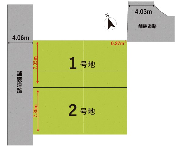 守山市岡町　第1期　2号地 区画図