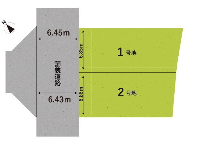 草津市草津町　第3期　2号地 区画図