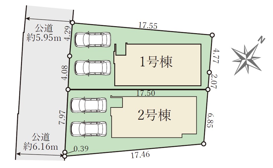 宇治市宇治大谷　第2期　1号地 区画図