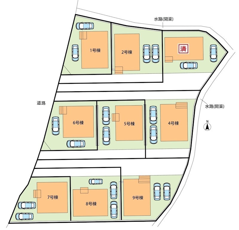 明石市大久保町谷八木　第6-2期　4号地  区画図