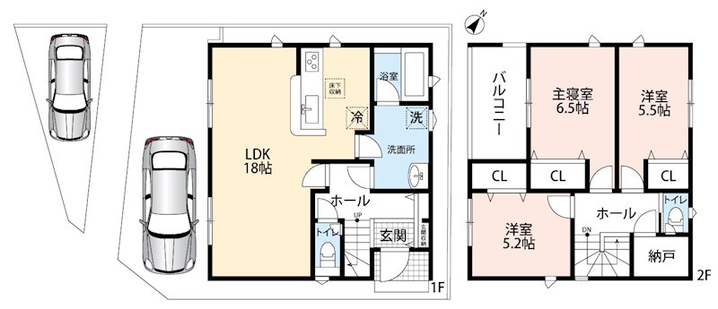 明石市魚住町西岡　第9期　  間取図・土地図