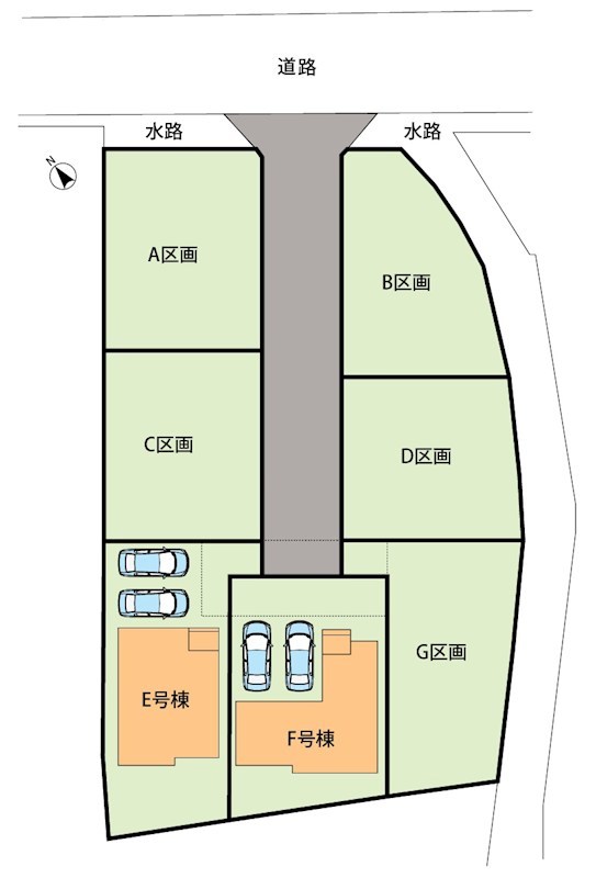 明石市二見町東二見　E号地  区画図