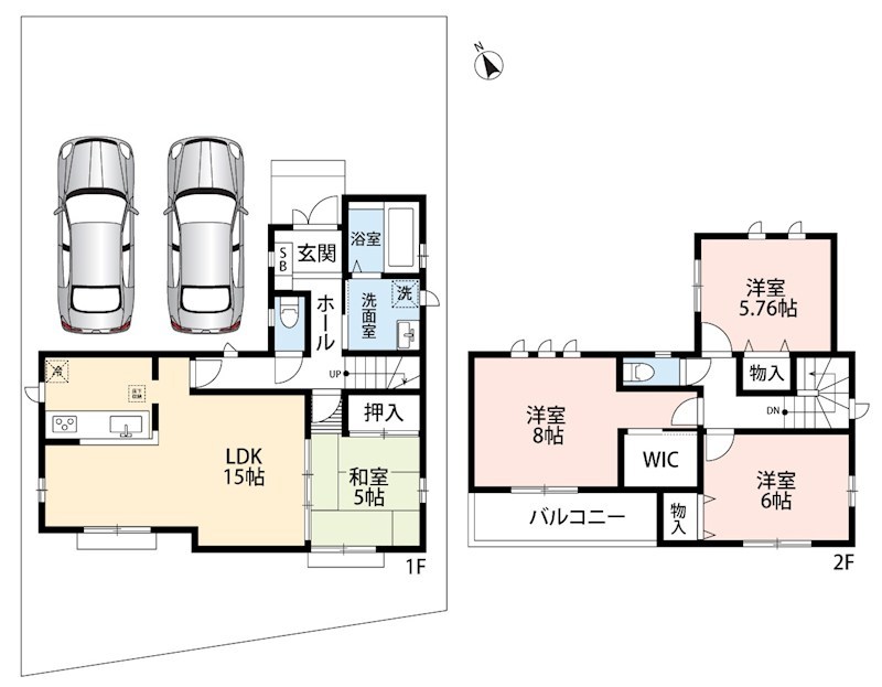 明石市二見町東二見　F号地   間取図・土地図
