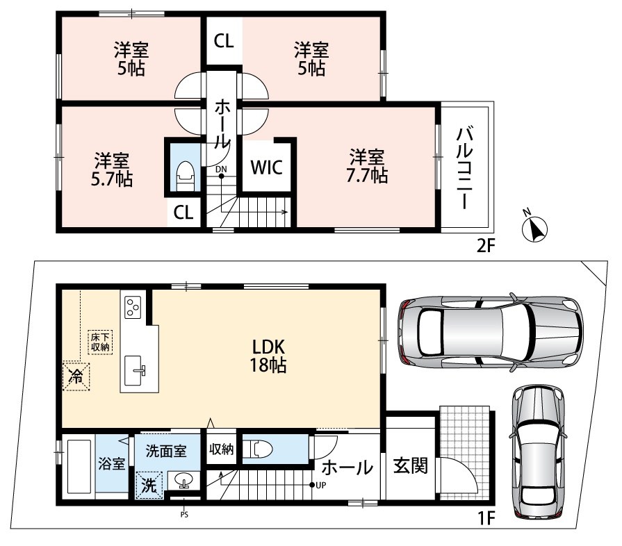 明石市大久保町八木　第18期　1号地 間取図・土地図