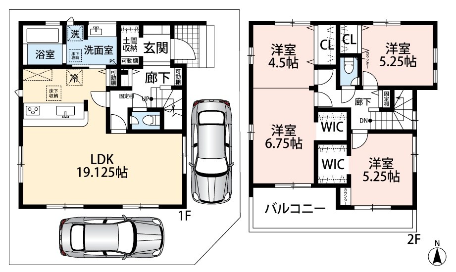 松原市高見の里 間取図・土地図