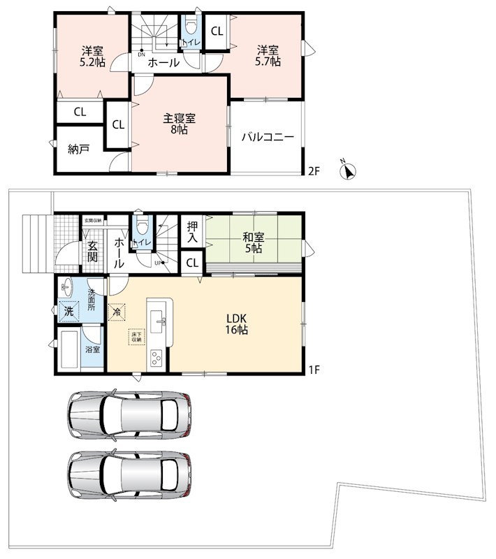 鈴鹿市南玉垣町　第8期　１号地 間取図・土地図