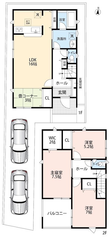 宇治市五ケ庄　第1期　1号地 間取図・土地図