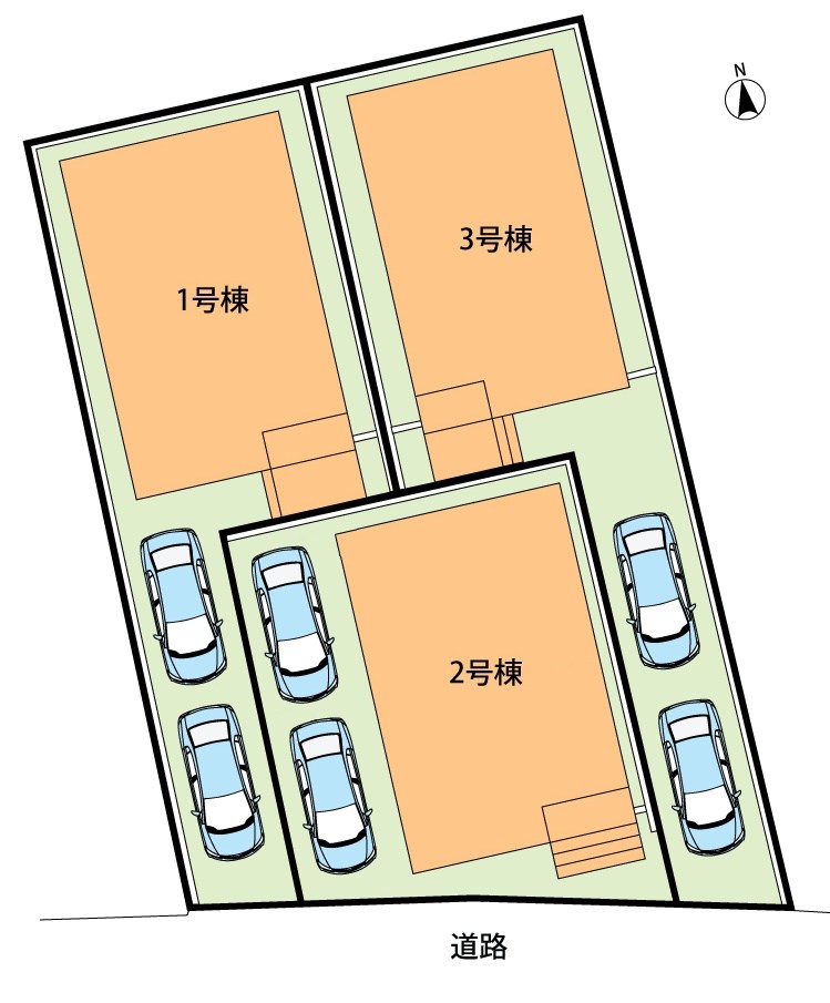 宇治市五ケ庄　第1期　2号地 区画図