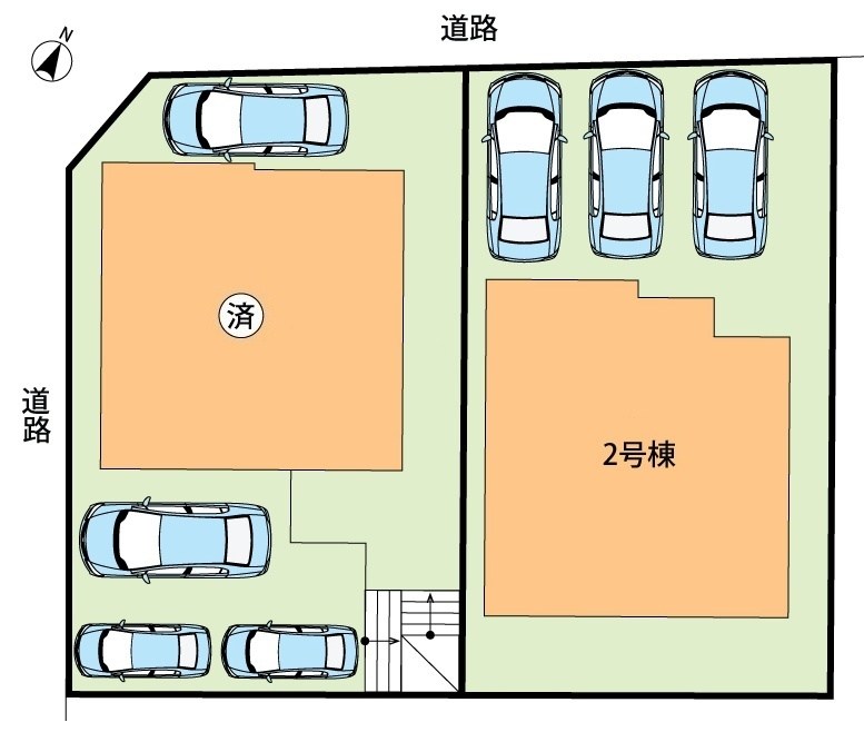 枚方市香里ケ丘　2号地 区画図