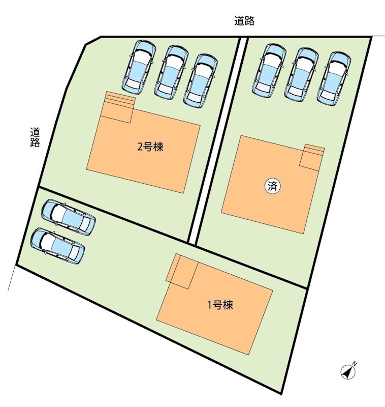 甲賀市甲賀町大原中　第1期　1号地 区画図