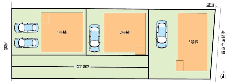 八尾市桂町　第3期　3号地 区画図