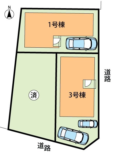八尾市刑部　第1期　3号地 区画図