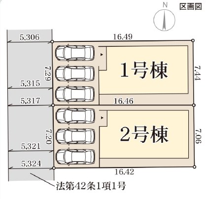 亀岡市曽我部町南条宮田筋　第2期　2号地 区画図