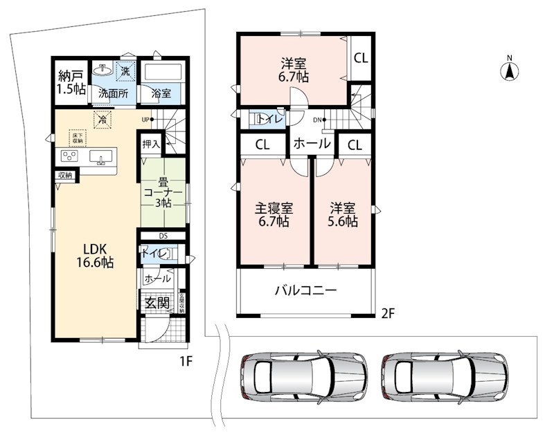 京都市伏見区羽束師菱川町　第1期　3号地 間取図・土地図