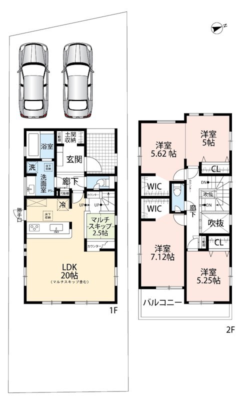 甲賀市水口町日電　1号地 間取図・土地図