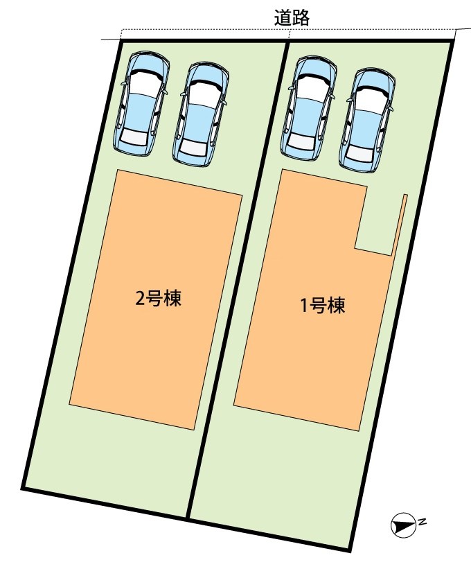 甲賀市水口町日電　1号地 区画図