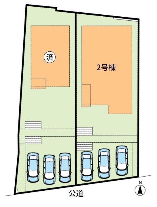 美濃加茂市加茂川町　2号地 区画図