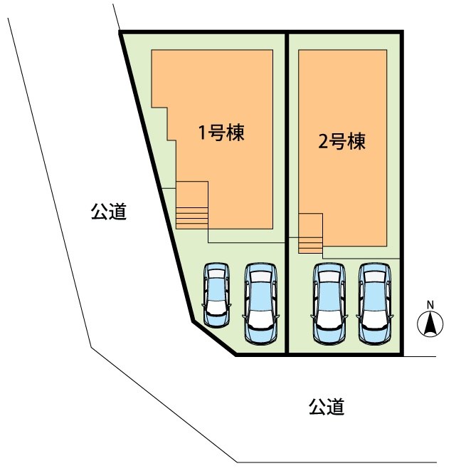 犬山市富岡新町　1号地 区画図
