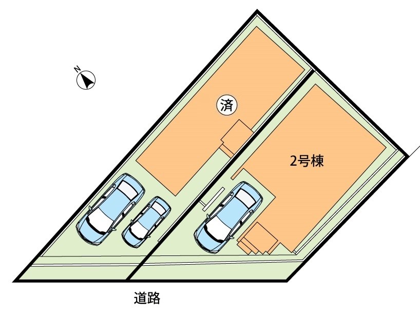 東大阪市菱屋西　第1期　2号地 区画図