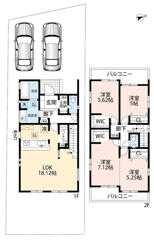甲賀市水口町日電　2号地 間取図・土地図