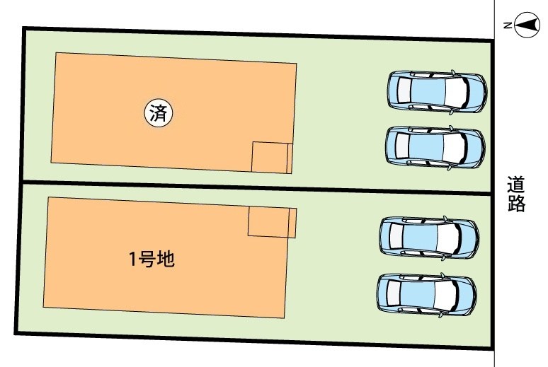 栗東市手原　第1期　1号地 区画図