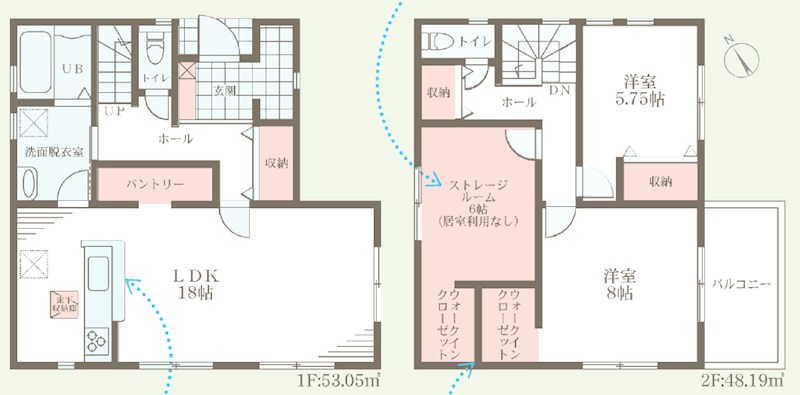 岸和田市岸城町　第2期　1号地 間取図・土地図