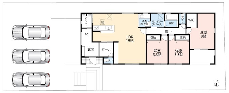 寝屋川市成田東町　第5期　 間取図・土地図