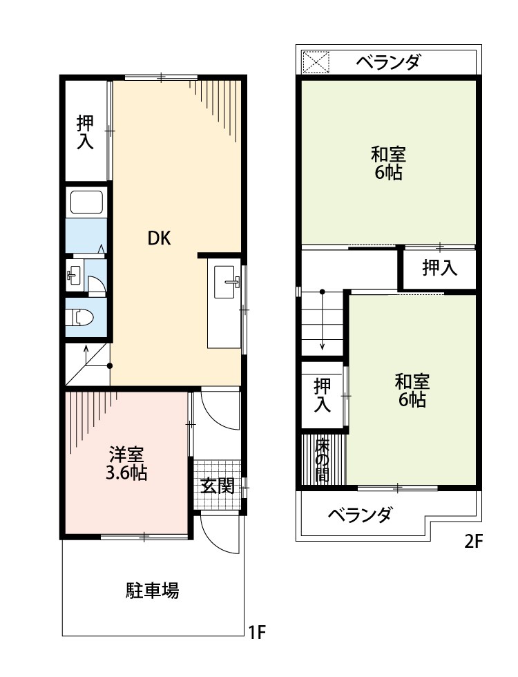 枚方市長尾家具町 間取図・土地図