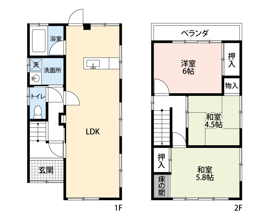 枚方市長尾宮前 間取図・土地図