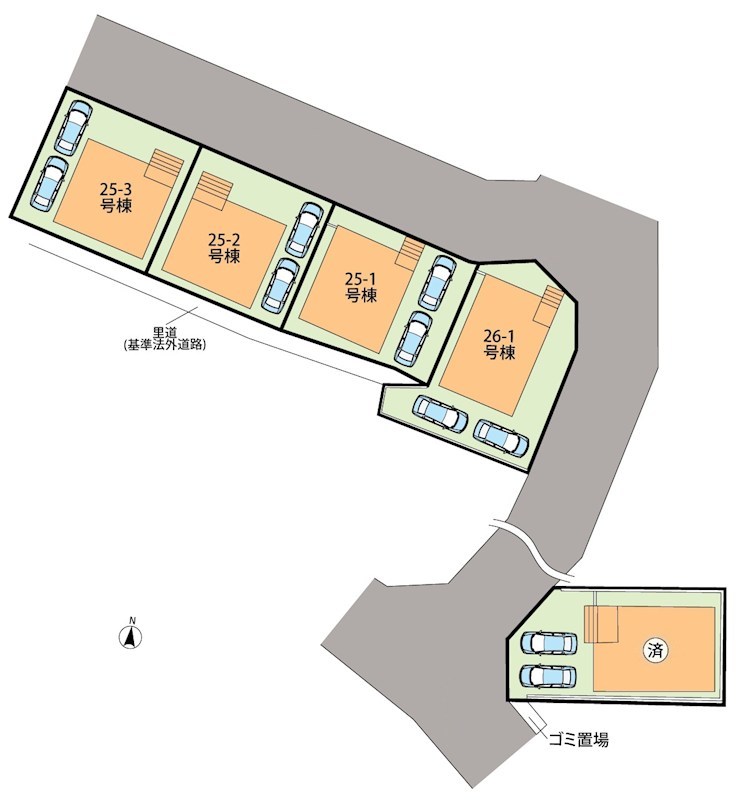 大津市雄琴　第26期　1号地 区画図