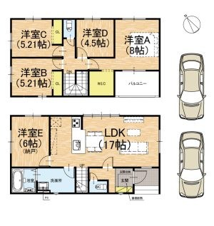 宇治市羽拍子町　第2期　2号地 間取図・土地図