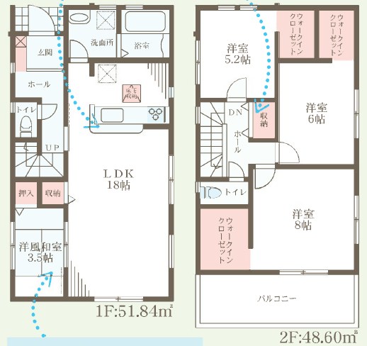 岸和田市三田　第9期　2号地 間取図・土地図