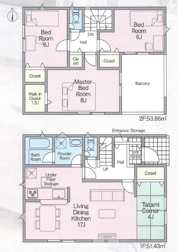 亀岡市曽我部町寺長縄手　第4期　3号地 間取図・土地図