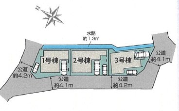 枚方市山之上　1号地 区画図