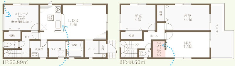 富田林市甲田　6号地  間取図・土地図