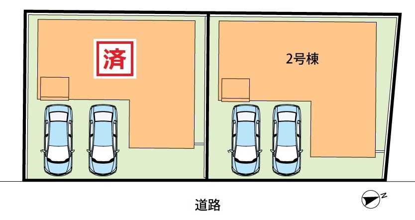 姫路市八代　第1期　2号地 区画図