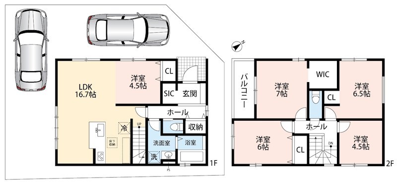 姫路市西庄　第4期　4号地   間取図・土地図