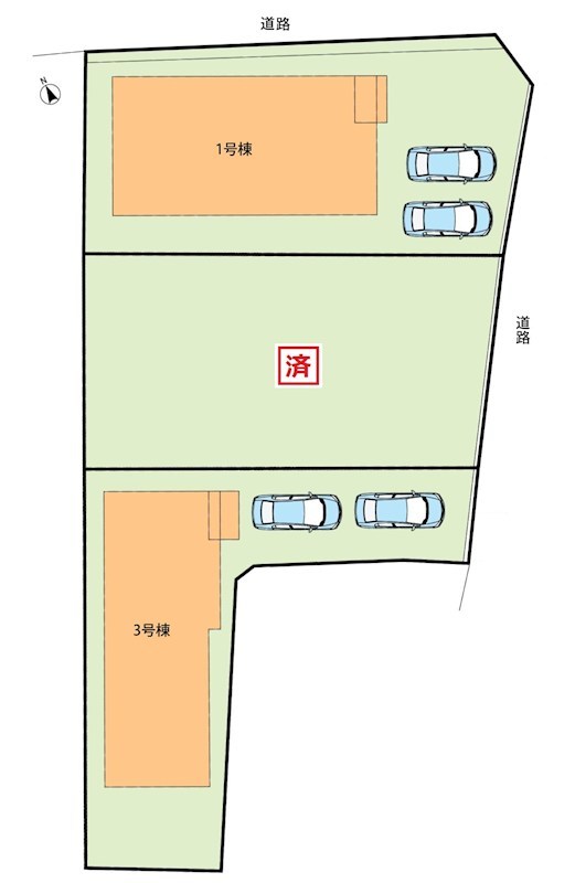 加古郡播磨町二子立辻　第25-1期　1号地  区画図
