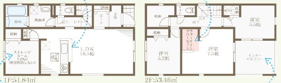 富田林市甲田　8号地  間取図・土地図