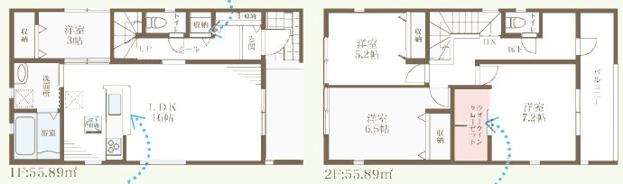 富田林市甲田　9号地 間取図・土地図