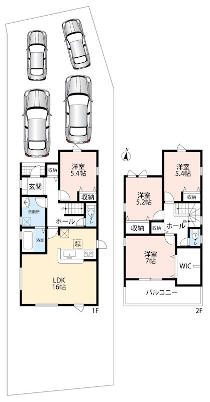 可児市土田　第3期　2号地 間取図・土地図