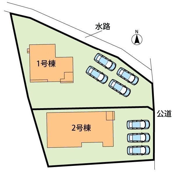 可児市下切　2号地 区画図